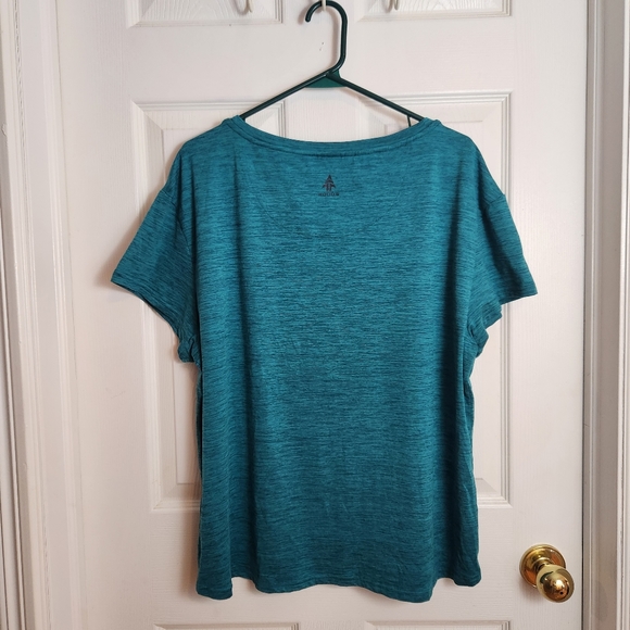 Woods Ayles Pocket T-Shirt tee short sleeve crewneck blue green athletic XL - Picture 3 of 11